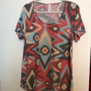 Lularoe Aztec classic tee